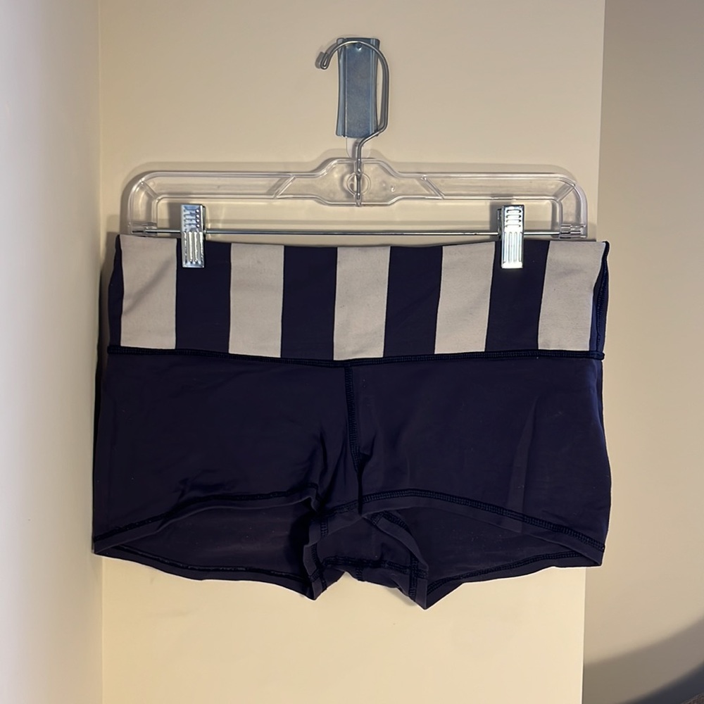 Reversible Blue & White Lululemon Shorts Size 8